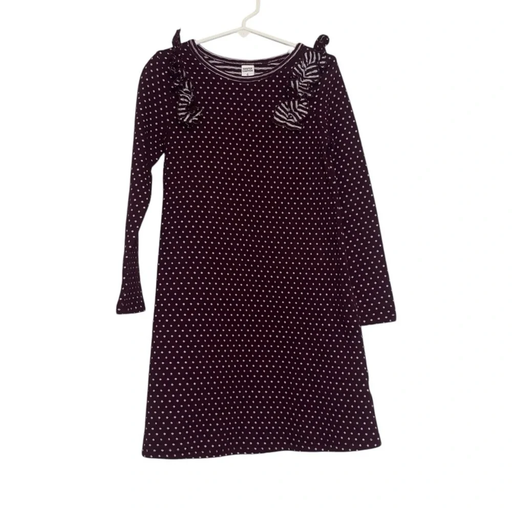Harper Canyon Maroon Polka Dot Sweater Dress